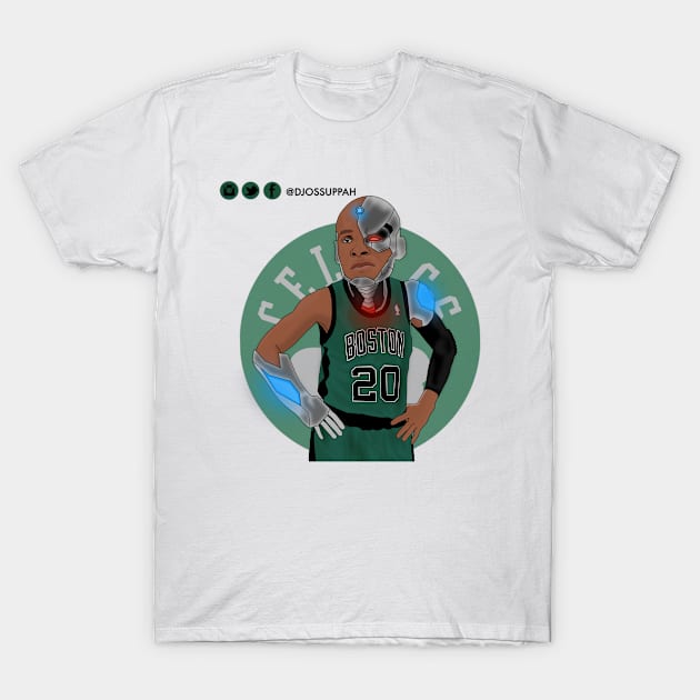 Ray Allen as Cyborg T-Shirt by Djossuppahart